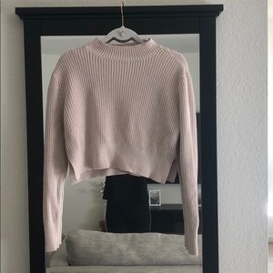 Cropped Cream Sweater